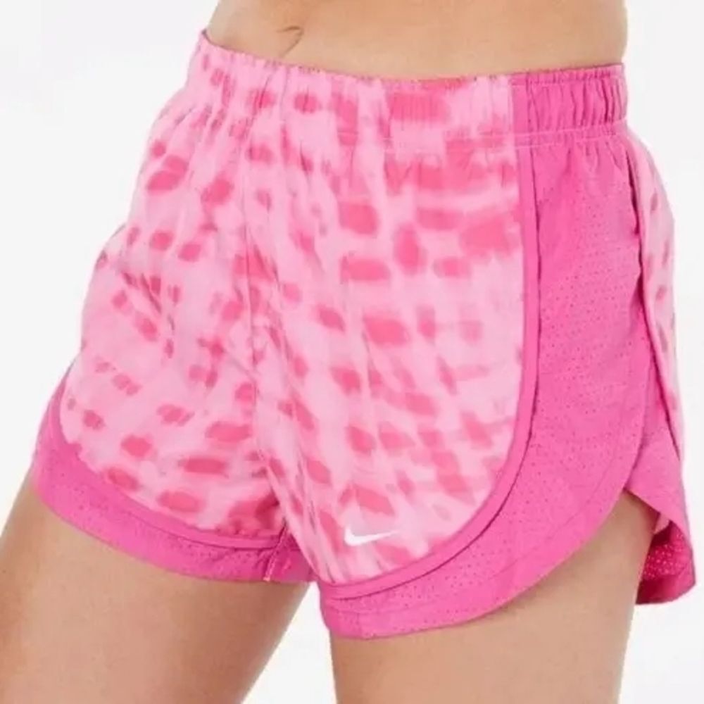 Nike Women's Pink Tie-Dye Athletic Shorts